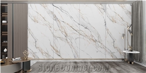 Large Format Porcelain Wall Tiles Calacatta Gold