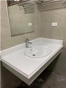 Calacatta Quartz Stone Countertop Made in Vietnam