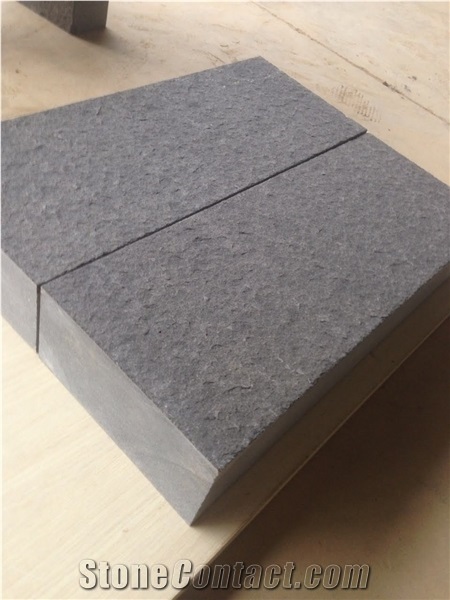 Cut to Size Black Basalt Stone Sawn and Split