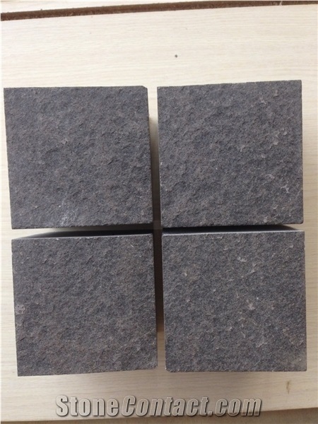 Cut to Size Black Basalt Stone Sawn and Split