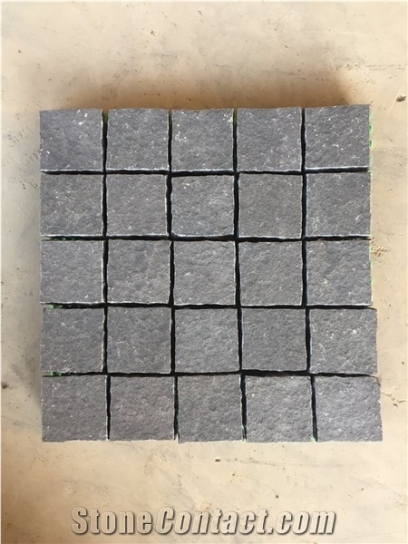 Cut to Size Black Basalt Stone Sawn and Split