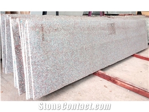 Pink Granite Stone Big Slab and Small Tile for Countertop