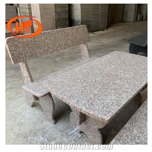 Rosa Granite Stone Exterior Furniture from Vietnam Stone Supplier