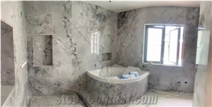 Brazilian Arabescato Marble Table Top Counters