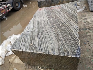 Ancient Wood Marble Big Blocks Black Marble Rough Blocks