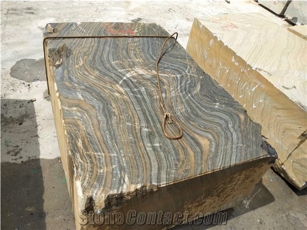 Black Golden Vein Marble Big Rough Blocks Raw Quarry Rocks