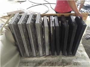 Black Granite Mushroom Exterior Wall Cladding Mushroom Tile