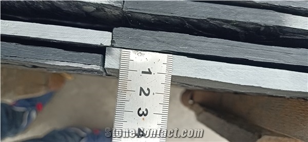 Black Slate Z Stone Black Slate Stacked Stone Ledger Veneer