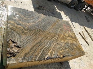 Black Wooden Gold Vein Marble Big Rough Blocks Raw Rocks