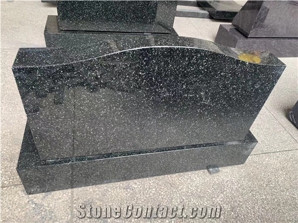 Blue Granite Upright Gravestone Monuments Cemetery Monuments