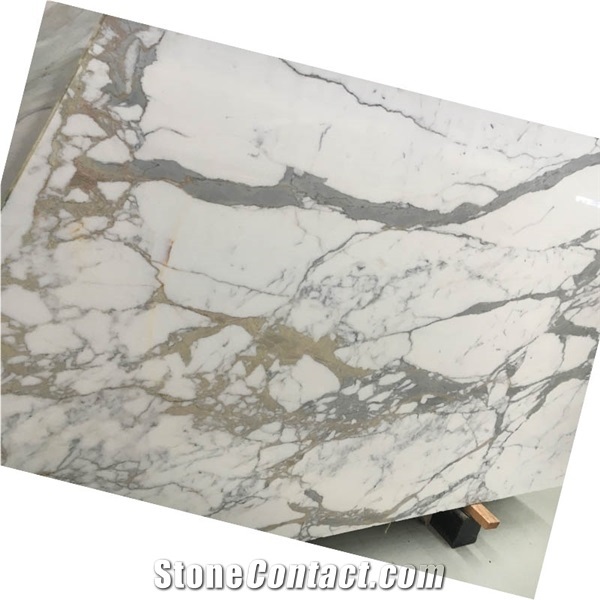 Calacatta Oro Extra Marble Skirting Slabs Bath Wall Cladding
