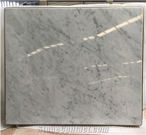 Carrara Reception Desk Top Dining Cafe Table Tops Brass Band