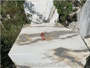 China Panda White Marble Big Rough Blocks Exotic Raw Blocks