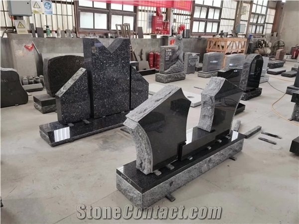 Granite Slant Cemetery Gravestone Markers Upright Headstones