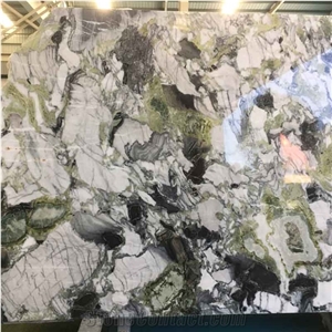 Green Marble Kitchen Wall Cladding Slabs Floor Covering Tile