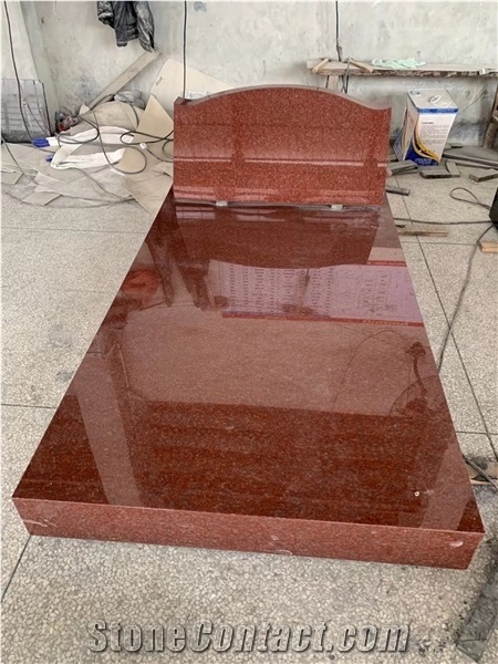 Indian Red Western Style Cemetery Monument Tombstones