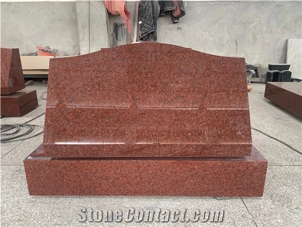 Indian Red Western Style Cemetery Monument Tombstones
