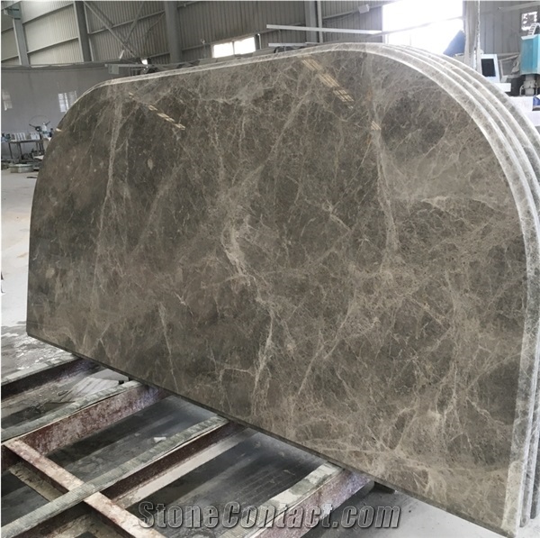 Ogee Marble Reception Desk Counter Restaurant Stone Work Top