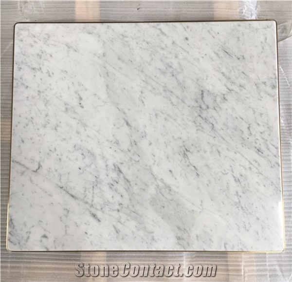 Statuario Conference Tables Restaurant Table Tops Brass Band