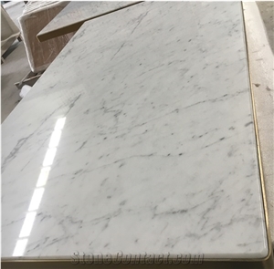 Statuario Rectagle Restaurant Table Top Reception Counter