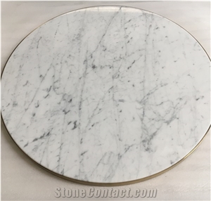 Statuario Restaurant Table Tops Round Dining Coffee Worktop