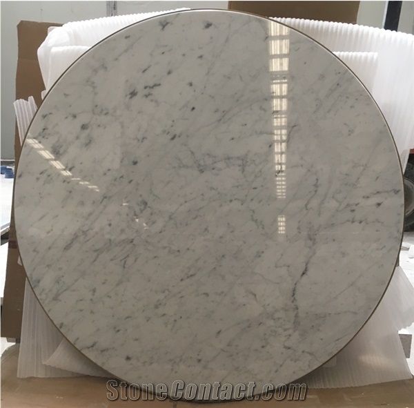 Statuario Restaurant Table Tops Round Dining Coffee Worktop