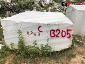 White Marble Block with Cross Black Vein, White Elegant Marble Blocks White Marble Block with Cross Black Vein, White Elegant Marble Blocks