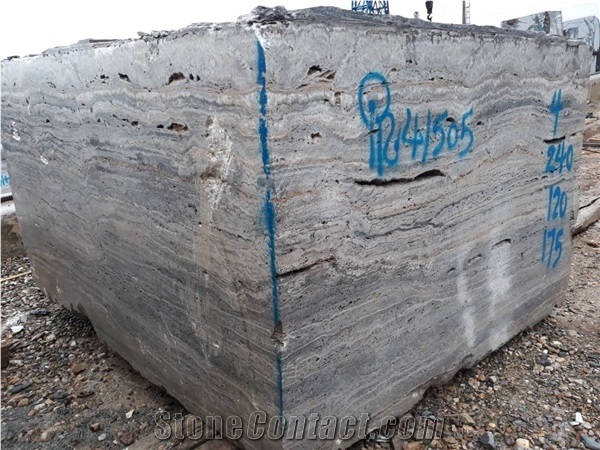 Iranian Silver Travertine Blocks
