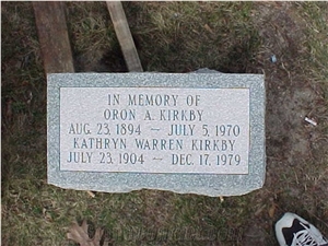 Barre Grey Granite Flat & Beveled Markers