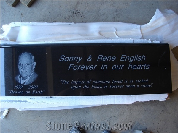 Woodbury Grey Granite Memorial Bench