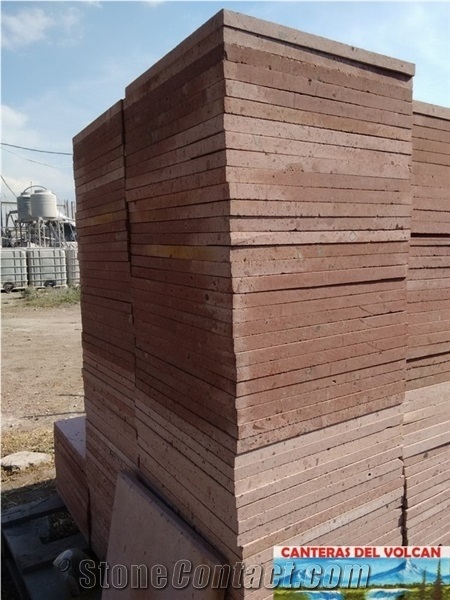 Cantera Naranja Laminada Tiles