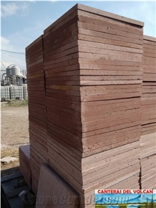 Cantera Naranja Laminada Tiles