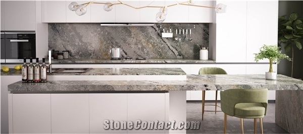 F308 Qomolangma Quartz Kitchen Countertop
