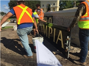 Absolute Black Granite Sign