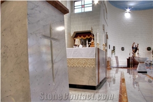 Bahrija Church Chapel with Carrara White Marble