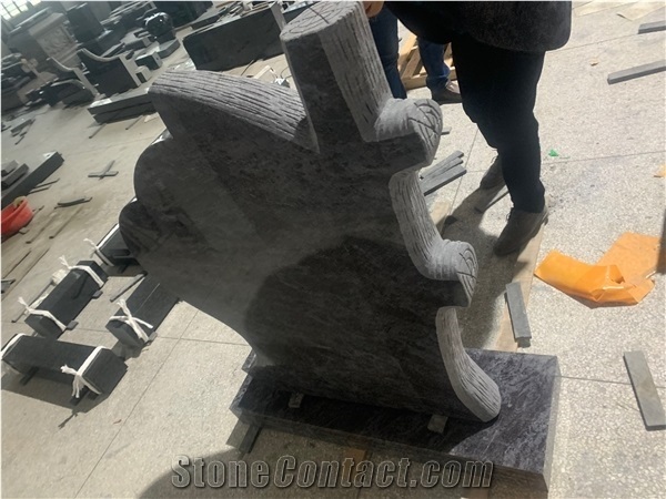 Bahamas Blue Granite Monument & Engraved Headstones