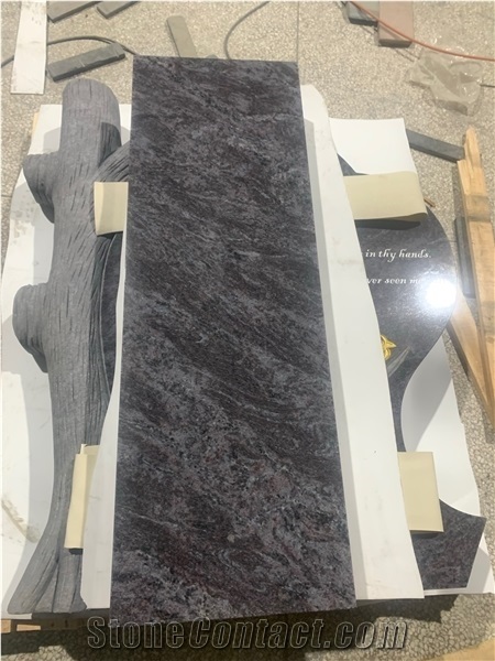 Bahamas Blue Granite Monument & Engraved Headstones