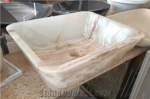 Bathroom Sets Toilet Sink Square Onyx Basin and Sink
