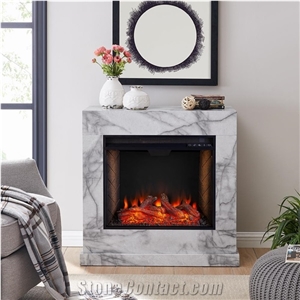 Factory Direct Supply Carved White Marble Stone Fireplace Factory Direct Supply Carved White Marble Stone Fireplace