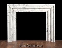 Factory Direct Supply Carved White Marble Stone Fireplace
