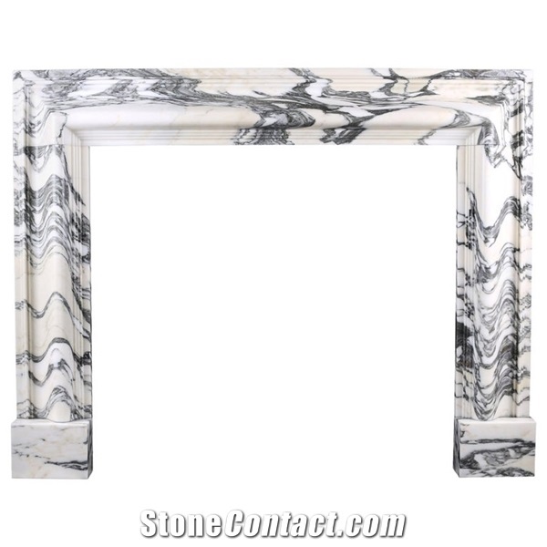 Factory Direct Supply Carved White Marble Stone Fireplace