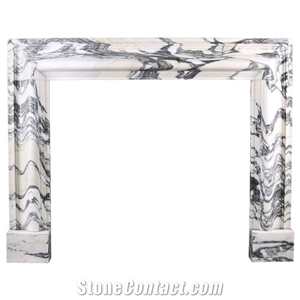 Factory Direct Supply Carved White Marble Stone Fireplace