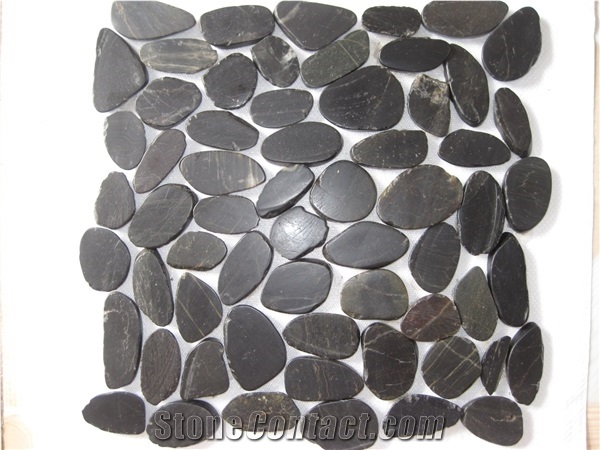 Garden Natural Pebble Stone Mosaic Tiles,River Rock Tiles