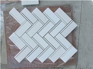 Hot Sale Polished Modern Design Carrara White Marble Mosaic