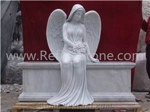 Life-Size Blessed Virgin Mary With Baby Jesus Statue Marble