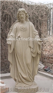 Naturalgarden Jesus Christ Statue Marble in White Marble