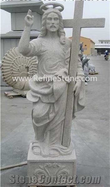 Naturalgarden Jesus Christ Statue Marble in White Marble