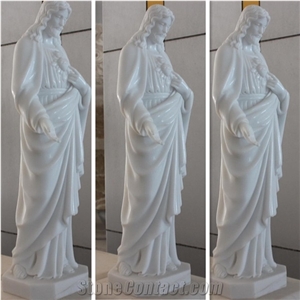 Naturalgarden Jesus Christ Statue Marble in White Marble
