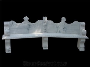 Wholesale Hand Carved Marble Garden Bench,Marble Bench