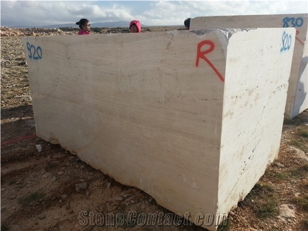 Light Travertine Blocks